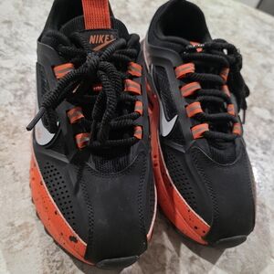 Nike Black and Orange Women's Sneakers